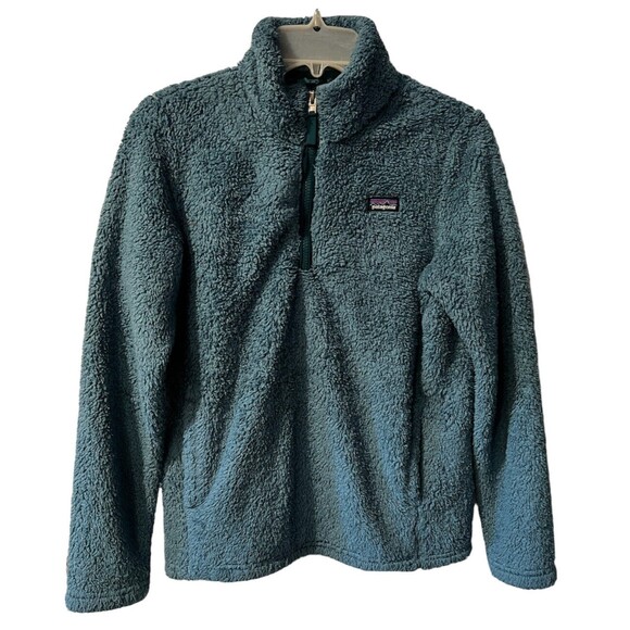 Patagonia Los Gatos Jacket Girls XXL Blue Pullover Sweater Fleece Gorp outdoors - Picture 1 of 8